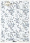 motyw tapetowy, kwiatki w odcieniach błękitu*Wallpaper motif, flowers in shades of blue*Tapetenmotiv, Blumen in Blautönen*Motivo del papel pintado, flores en tonos azules