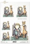 anioł, aniołek, aniołki, dziewczynka, żyrafa. Aniołkowo, Dorota Marciniak, R152, contemporary graphics, angel, angels, giraffe, kids