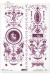 medallions, antique, flower, flowers, decoration, decorations, ornament, ornaments, R060, decoraciones y adornos en tonos de color ciruela; arte del siglo XVIII inspirado en la antigua Grecia