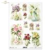 flower, flowers, vase, vases, bouquet, bouquets, violet, violets, lily of the valley, retro, vintage, R354
