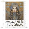 kobiety, złoto, dekoracyjne wzory, ważki, motyle, kamienie szlachetne, mozaiki, motywy secesyjne*women, gold, decorative patterns, dragonflies, butterflies, precious stones, mosaics, Art Nouveau motifs