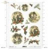 ITD Collection, decoupage, scrapbooking, mixed media, Christmas, holly, 