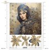 kobiety, złoto, dekoracyjne wzory, mozaiki, motywy secesyjne*women, gold, decorative patterns,, mosaics, Art Nouveau motifs