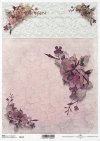 flores de papel decoupage, grietas, encajes*decoupage papírové květiny, praskání, krajky*decoupage Papierblumen , Risse, Spitze