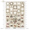 vintage, retro, kalendarz adwentowy, postacie, ramka, ramki, medalion, medaliony, dziecko, dzieci, zimowa sceneria, Mikołaj, Boże Narodzenie, prezenty, zima, advent calendar, characters, frame, frames, medallion, medallions, child, children