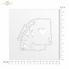 .Schablone für Scrapbooking Decoupage 16x16cm ST0249A