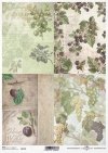 Decoupage de papel de frutas, uvas, grosellas, ciruelas, moras*Бумажные декупаж фрукты, виноград, крыжовник, сливы, ежевика*Papier decoupage Früchte, Trauben, Stachelbeeren, Pflaumen, Brombeeren