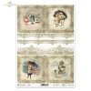 vintage, retro, Boże Narodzenie, zima, dzieci, śnieg, koronka, koronki, ornamenty, dekory, ramka, ramki ozdobne, pies, Christmas, winter, children, snow, lace, ornaments, decors, frame, decorative frames, dog
