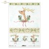 świąteczne stroiki, Boże Narodzenie, świąteczne dekoracje, ostrokrzew, głowa jelenia, poroże, rogi. Grafiki Magda Stanczew, R798, Christmas, Christmas decorations, holly, deer head, antlers, Weihnachten, Weihnachtsdekoration, Stechpalme, Hirschkopf, Gewei