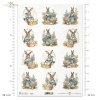 zające wielkanocne, vintage, retro, Wielkanoc, wiosna, zając, królik, króliki, pisanka, pisanki, jajka, wielkanocny koszyk, koszyki, kosz, miniatura, miniatury, Spring in full color, easter bunny, vintage, retro, Easter, spring, rabbit
