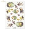Easter, chickens, flowers, spring, eggs, Easter eggs, violets, R299