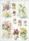flower, flowers, vase, vases, bouquet, bouquets, violet, violets, lily of the valley, retro, vintage, R354