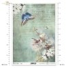 kwiat, ptak, motyl, ćma, ogród, pastelowe tło, list, ręczne pismo, krzew owocowy, drzewo owocowe, R976, flower, bird, butterfly, moth, garden, pastel background, letter, handwriting, fruit bush, fruit tree, Blume, Vogel, Schmetterling, Motte, Garten, past