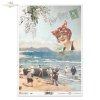 motywy marynistyczne, lato, wakacje, kobieta, kobiety, dzieci, kąpiel, zabawa na plaży, plaża, piasek, morze, łódka, R944, maritime theme, summer, holiday, woman, women, children, swimming, playing at the beach, beach, sand, sea, boat, Maritimes Thema, So