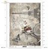 vintage, retro, kwiat, rower, damka, kosz z kwiatami, dekor, ornament, motyl, ćma, Paryż, Wieża Eifla, R725, flower, bicycle, basket of flowers, decor, ornament, butterfly, moth, Paris, Eifel Tower, Blume, Fahrrad, Blumenkorb, Dekor, Ornament, Schmetterli