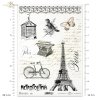 stary list, listy, papeteria, ręczne pismo, kroje pisma, litery, w sepii, sepia, klatka dla ptaków, ćma, motyl, retro, vintage, Metropolitan, Paris, maszyna do pisania, rower, wieża Eifla