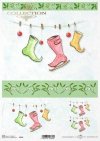 świąteczne stroiki, Boże Narodzenie, świąteczne dekoracje, ostrokrzew, jemioła, łyżwy figurowe, Magda Stanczew, R796, Christmas decorations, holly, mistletoe, figure skates, Weihnachtsdekoration, Weihnachten, Weihnachtsdekoration, Stechpalme, Mistelzweig,