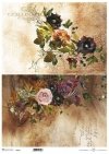 bukiet kwiatów, kwiaty, tło, tapeta, pismo, ornamenty, sepia*bouquet of flowers, flowers, background, wallpaper, writing, ornaments, sepia*Blumenstrauß, Blumen, Hintergrund, Tapete, Schrift, Ornamente, Sepia*ramo de flores, flores, fondo, papel pintado, e