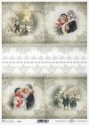 Papier decoupage Vintage, Boże Narodzenie, koronki*Vintage, Christmas, lace*Vintage, Weihnachten, Spitze*Vintage, Navidad, encaje*Винтаж, Рождество, кружева