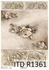Papier decoupage kwiaty, róże, dekory, Vintage*Paper decoupage flowers, roses, decors, Vintage