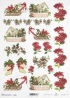 sanki, pudełko na prezenty, skarpety na prezenty, ostrokrzew, gwiazda betlejemska, dekoracje na Boże Narodzenie, bożonarodzeniowe motywy, R0600, sled, gift box, gift socks, holly, star of Bethlehem, Christmas decorations, Christmas themes, Schlitten, Gesc