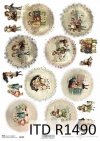 Boże Narodzenie, motywy świąteczne, dzieci, motywy na bombki*Christmas, Christmas themes, children, motifs for Christmas balls
