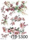 Papier do decoupage kwiaty*Paper for decoupage flowers