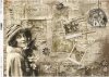 Papel de decoupage vintage, Sepia, periódicos, fotos*Винтажная бумага для декупажа, Сепия, газеты, фотографии*Vintage Decoupage Papier, Sepia, Zeitungen, Fotos