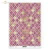 Marokańska mozaika, marokańska koniczyna, mozaika orientalna, róż i złoto, różowy, motyw uniwersalny,  tapeta, wzór tapetowy, Moroccan clover, Moroccan mosaic collection, oriental mosaic, pink and gold, universal theme