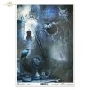 Nieodkryty magiczny świat'', alchemia, magia, tajemnica, tło, znaki na niebie, astronomia, astrologia, kosmos, zodiak, kosmogram, An Undiscovered Magical World, globus, Kruk, sowa, mgła, las, zaćmienie, mrok, księżyc