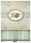 Papier ryżowy decoupage - 'PUDEŁKOWO' kwiaty, róże - R0816
