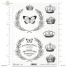 Retro, Vintage, czar dawnych przedmiotów, wieńce, wieniec, korona, motyl, home sweet home, R517, Retro, Vintage, charm of old objects, wreaths, wreath, crown, butterfly, home sweet home, Retro, Vintage, Charme alter Gegenstände, Kränze, Kranz, Krone, Schm