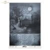Seria Gothic Stories, Gotyckie opowieści, noc, mrok, księżyc, poświata księżyca, postacie, anioł, anioły, zamek, romantyzm, romantyczność, retro, ornament, dekor, night, darkness, moon, moonlight, Cuentos Góticos, noche
