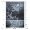 Seria Gothic Stories, Gotyckie opowieści, noc, mrok, księżyc, poświata księżyca, postacie, anioł, anioły, zamek, romantyzm, romantyczność, retro, ornament, dekor, night, darkness, moon, moonlight, Cuentos Góticos, noche