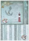 Conjunto creativo sobre papel de arroz Sea Stories*Kreativset auf Reispapier Sea Stories*Креативный набор на рисовой бумаге Sea Stories