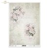 Kwiatowa Poczta, w bieli, kwiaty owocowe, kwitnące gałęzie, ogród, lato, kolaż, napisy, retro tło, Flower Post, in white, fruit flowers, flowering branches, garden, summer, collage, lettering, retro background, Blumenpost, in weiß