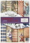 Zestaw kreatywny na papierze ryżowym - Karnawał zakochany Pierrot*Creative set on rice paper - Carnival - Pierrot in love