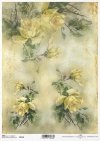 Decoupage Papier gelbe Rosen, Blumen*papel decoupage rosas amarillas, flores