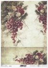 Fruta de decoupage de papel, uvas rojas*Бумага для декупажа, красный виноград*Papier decoupage Frucht, rote Trauben