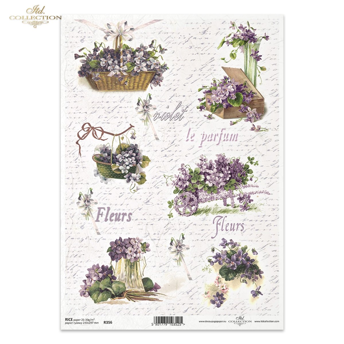 Rice paper R356 - Itd Collection decoupage paper