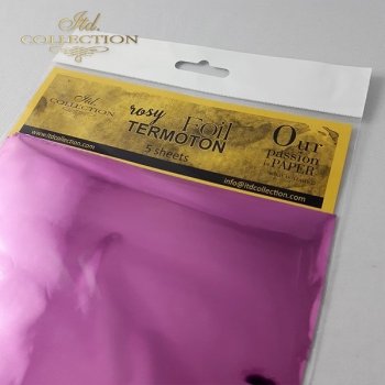 металлическая фольга Termoton - розовый