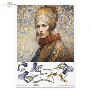 Reispapier A3 für Decoupage R1241L
