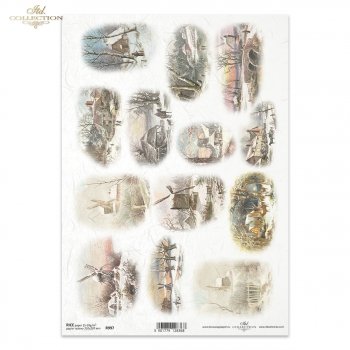 Reispapier für Serviettentechnik und Decoupage R0997
