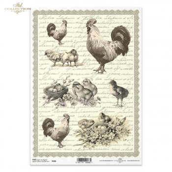 Reispapier für Serviettentechnik und Decoupage R0268