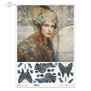 Reispapier A3 für Decoupage R1236L