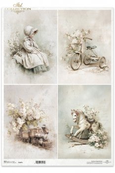 Reispapier A3 für Decoupage R1687L