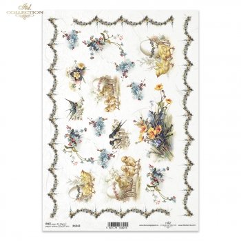 Reispapier für Serviettentechnik und Decoupage R1342