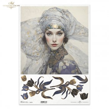 Reispapier A3 für Decoupage R1237L