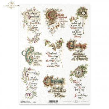 Reispapier für Serviettentechnik und Decoupage R1031