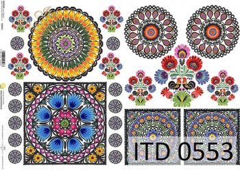 Decoupage paper ITD D0553